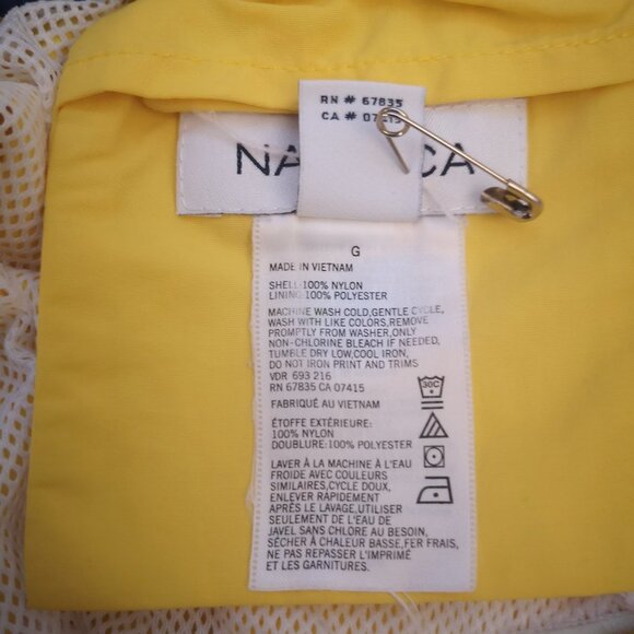 Nautica Men's Yellow Mesh Lined Swim Shorts - Picture 7 of 11